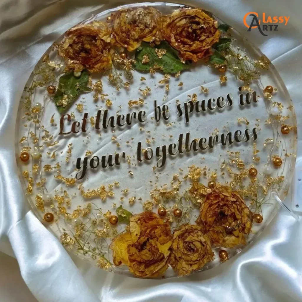 Varmala Flower Preserved Premium Resin Frame