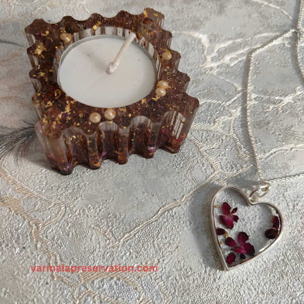 Epoxy Resin Candle Light & Pendant Combo