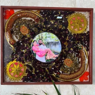 Wedding Varmala & Ornaments Preservation Resin Frame (15x18)