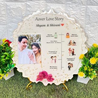 Special Wedding Memory Preservation Resin Frame – 10 Inch