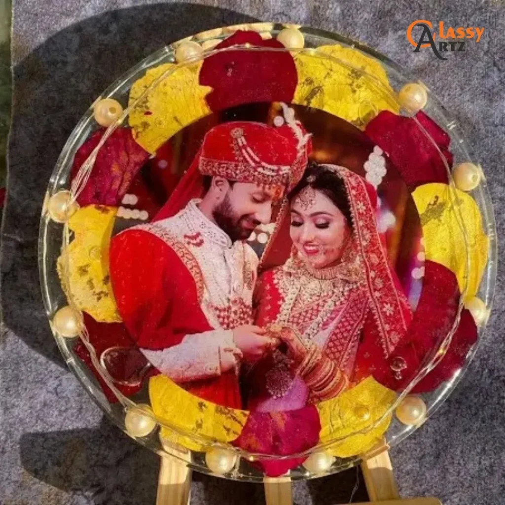 Wedding Garland Preservation with LED Frame (5, 6, 8 Inches)