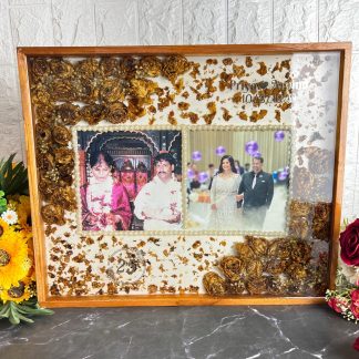 15X18 Inch Wooden Wedding Anniversary Varmala Preservation Frame– Big Varmala Preservation Photo Frame