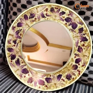 Resin Mirror Frame with Preserved Wedding Memories