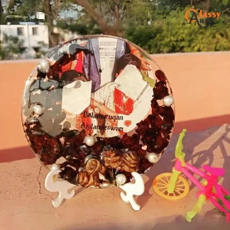 Marriage Garland Preservation Resin Frame (6, 8, 12 Inches)