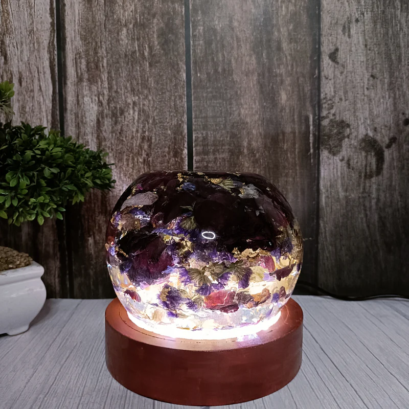Unique Varmala Flower Preservation LED Lamp (6 Inch)