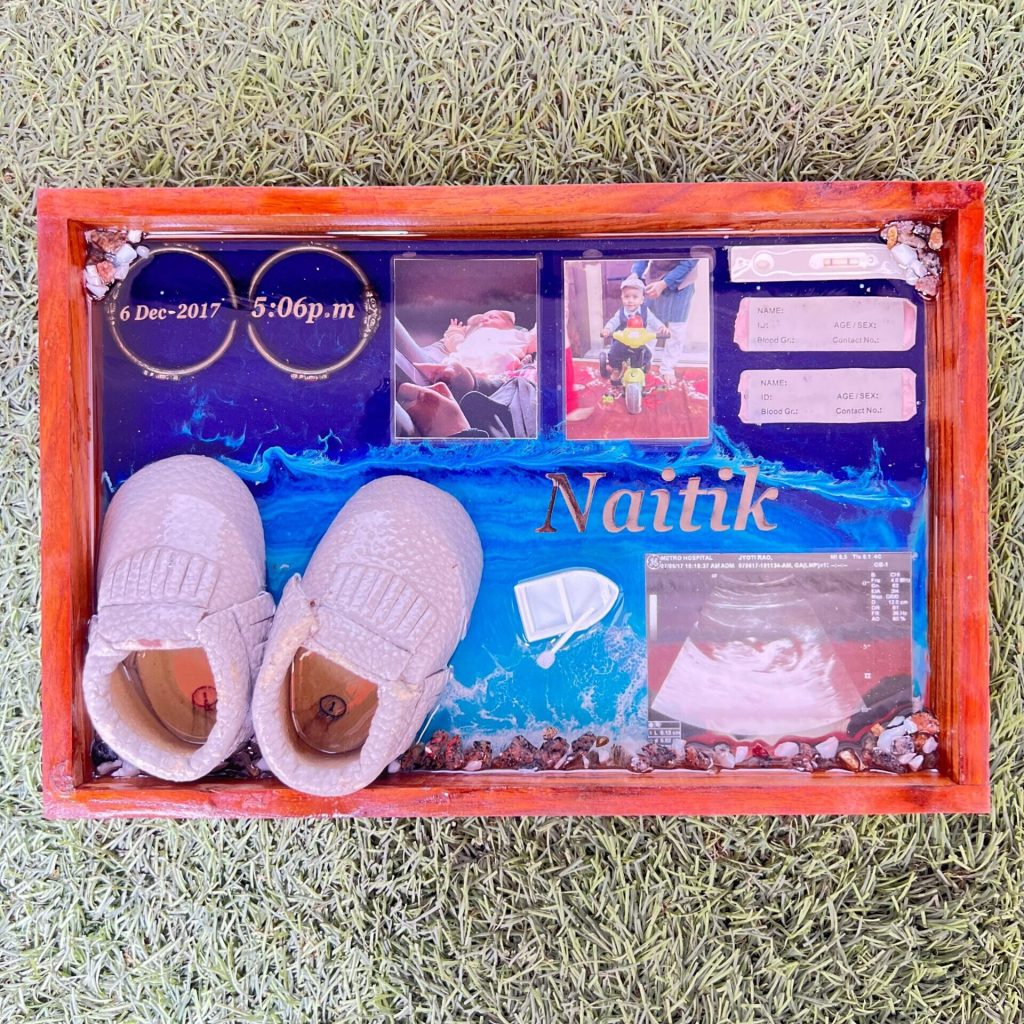 Baby Memory Keepsake Resin Frame – 8×12 Inch