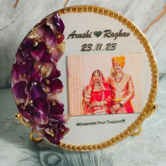 Resin Photo Frame | Varmala Preservation (6 Inch)
