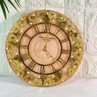 Varmala Preserved Resin Clock | ( 12- Inch ) Resi Wall Clock