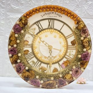 Marriage Garland Preservation Latest Resin Wall Clock ( 12 inch )