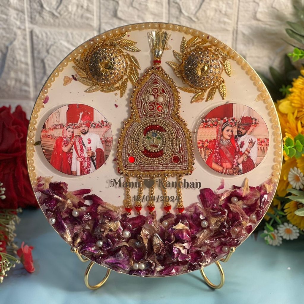 Marriage Memories Frame ( 10 inch ) | Kaleera Preservation in Resin