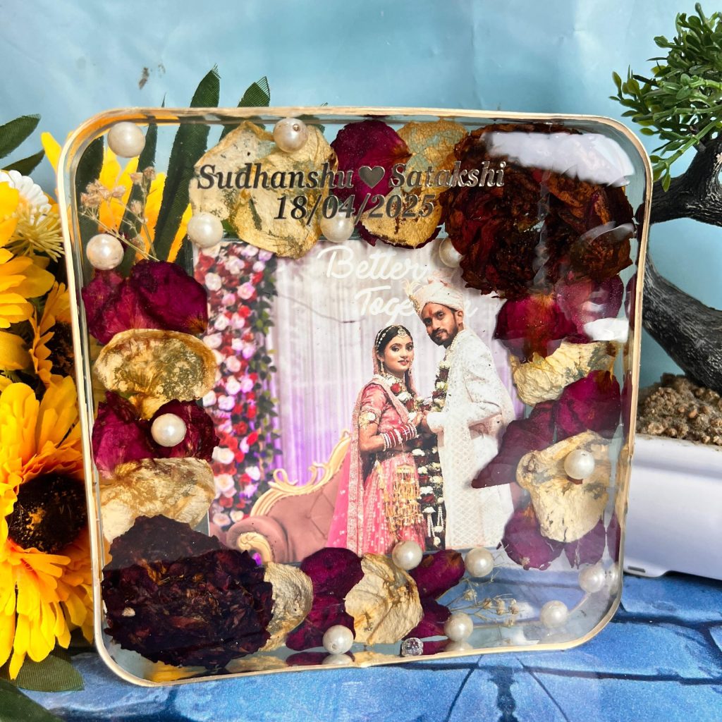 6 Inch Wedding Memory Resin Frame