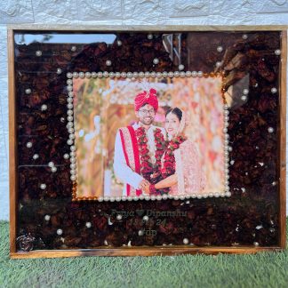 Wedding Photo Flower Preservation Resin Frame – 15×18 Inch