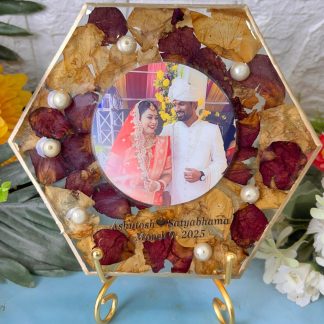 6 Inch Resin Garland Preservation Hexagon Frame