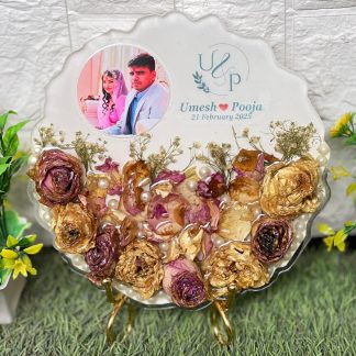 8 Inch Resin Photo Frame in Round Shape