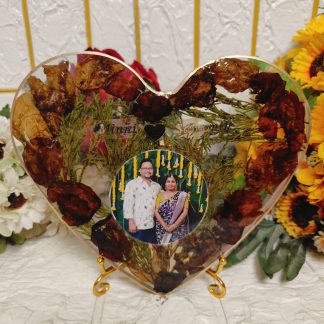 6 Inch Heart Shape Resin Frame