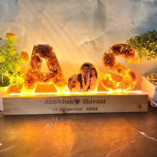 4 Inch LED Alphabet Resin Preservation Frame