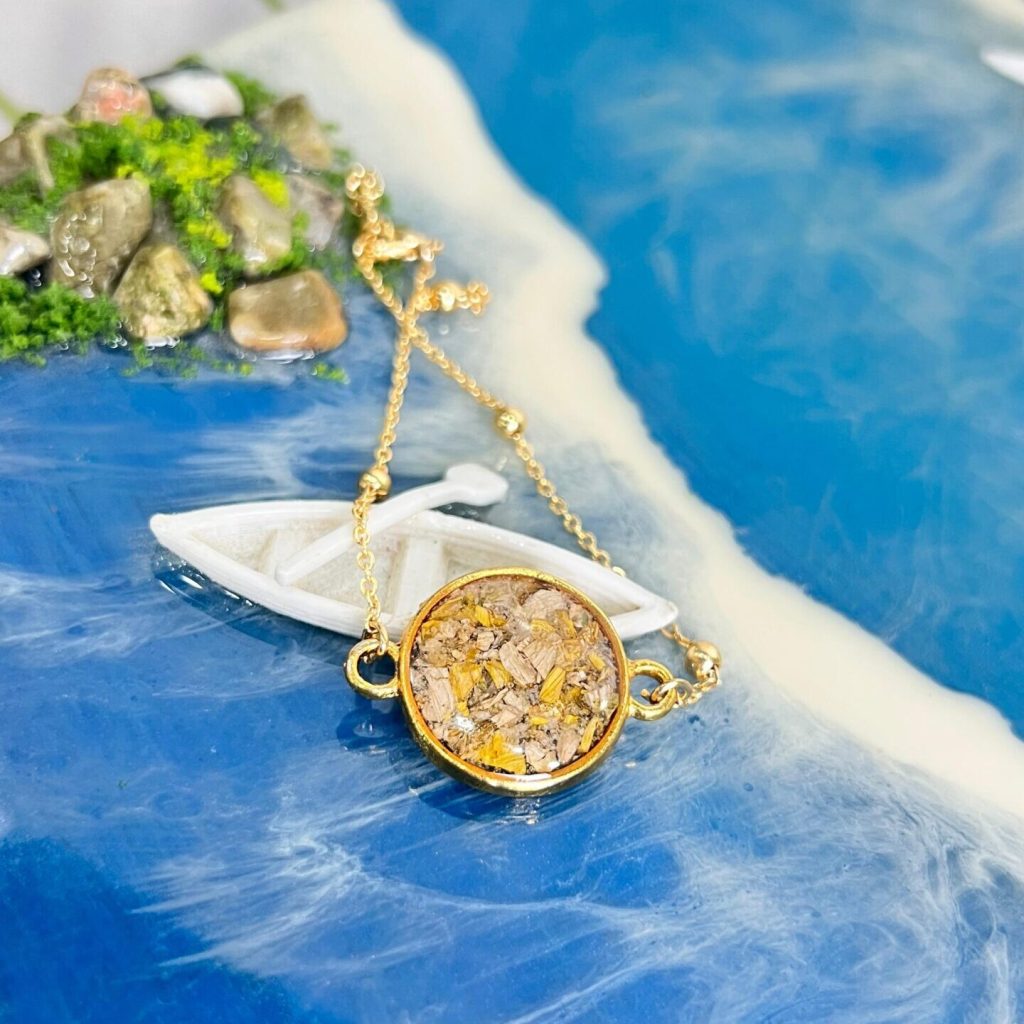 Flower Preserved Resin Bracelet