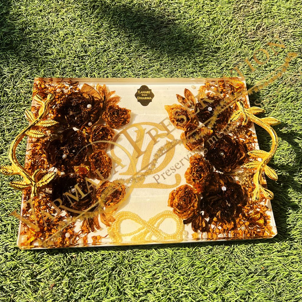 Wedding Garland Flower Preservation Resin Tray