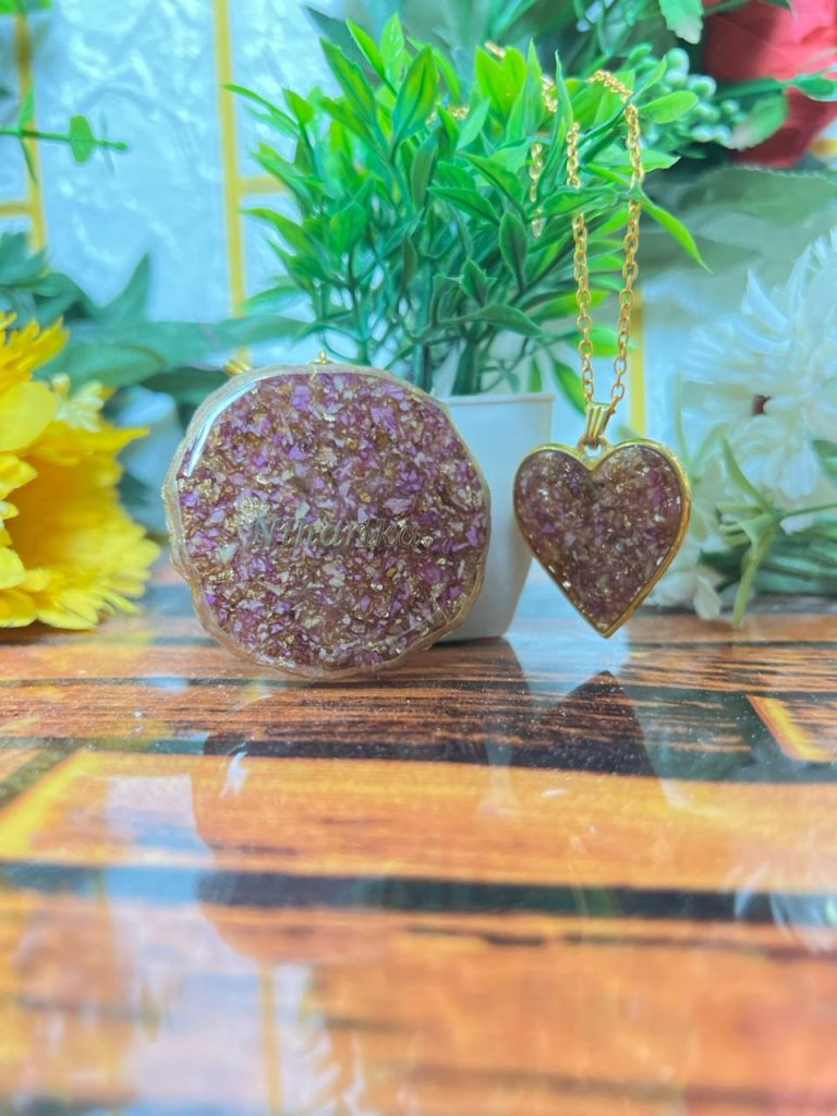 Preserve Wedding Garland Resin Keychain & Pendant