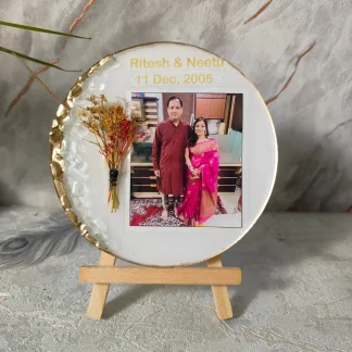 Personalized Resin Couple Photo Frame | Best Resin Keepsake