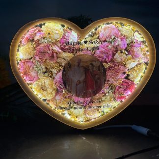 8 Inch Resin Mala Preservation Heart LED Frame