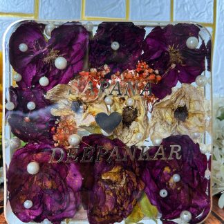 6 Inch Square Resin Varmala Preservation Frame