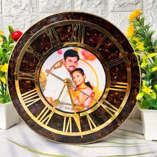 8 Inch Resin Varmala Preservation Clock