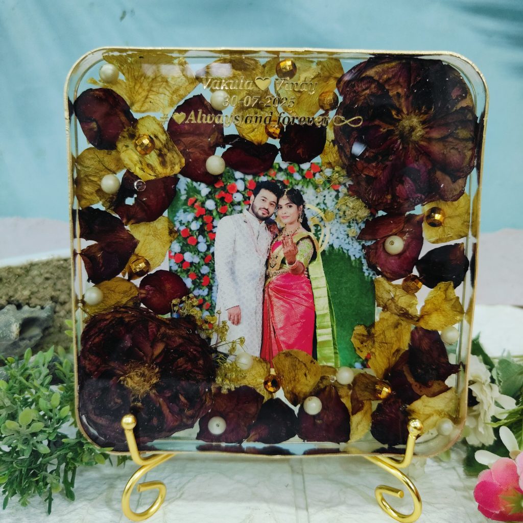 6 Inch Resin Flower Preservation Square Frame