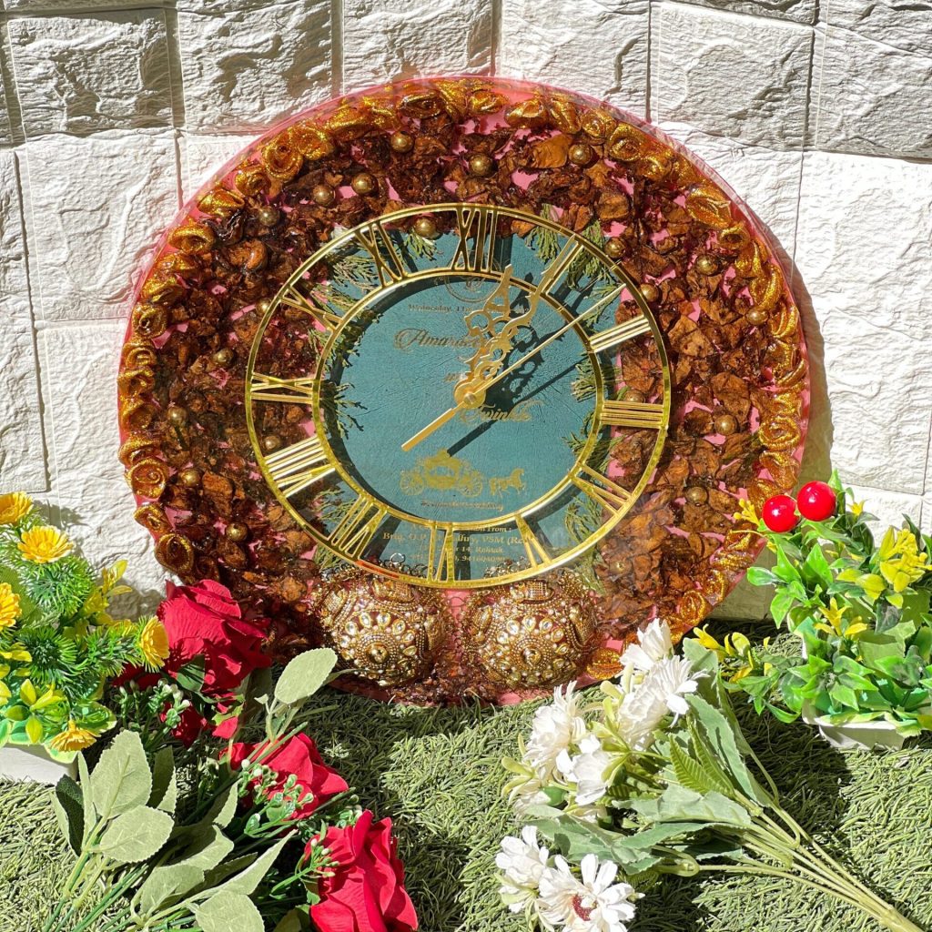 Preserved Varmala, Kaleeras & Wedding Card in ( 14- Inch) Frame