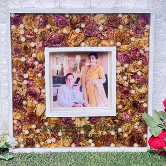 Wooden Resin Frame for Varmala Preservation – 16×16 Inch