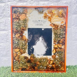 Rectangle Wedding Photo Memory Preservation Resin Frame – 15×18 Inch