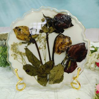 8 Inch Rose Preservation Curved Resin Frame