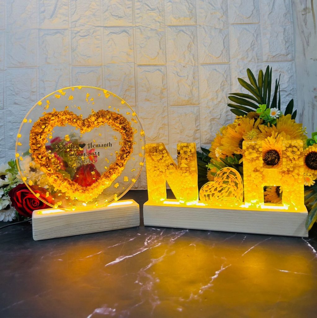 8 Inch Varmala Preservation LED Frame