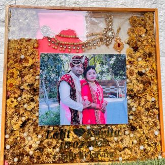 Marriage Memory Preservation Resin Frame – 18 Inch