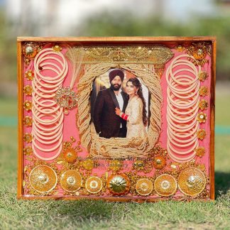 Wedding Garland Memory Preservation Resin Frame – 15×18 Inch