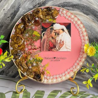 Varmala Preserved in (8) Inch Deep-casting Resin Frame