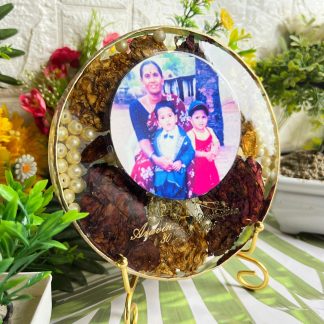 6 Inch Preserve Varmala Resin Round Frame