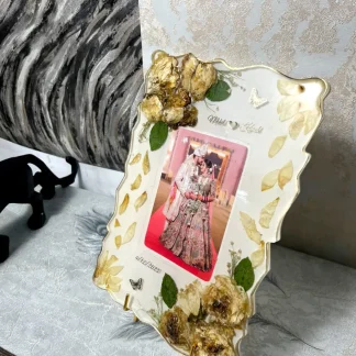 Wedding Mala Preservation Resin Photo Frame (9x12 Inch)