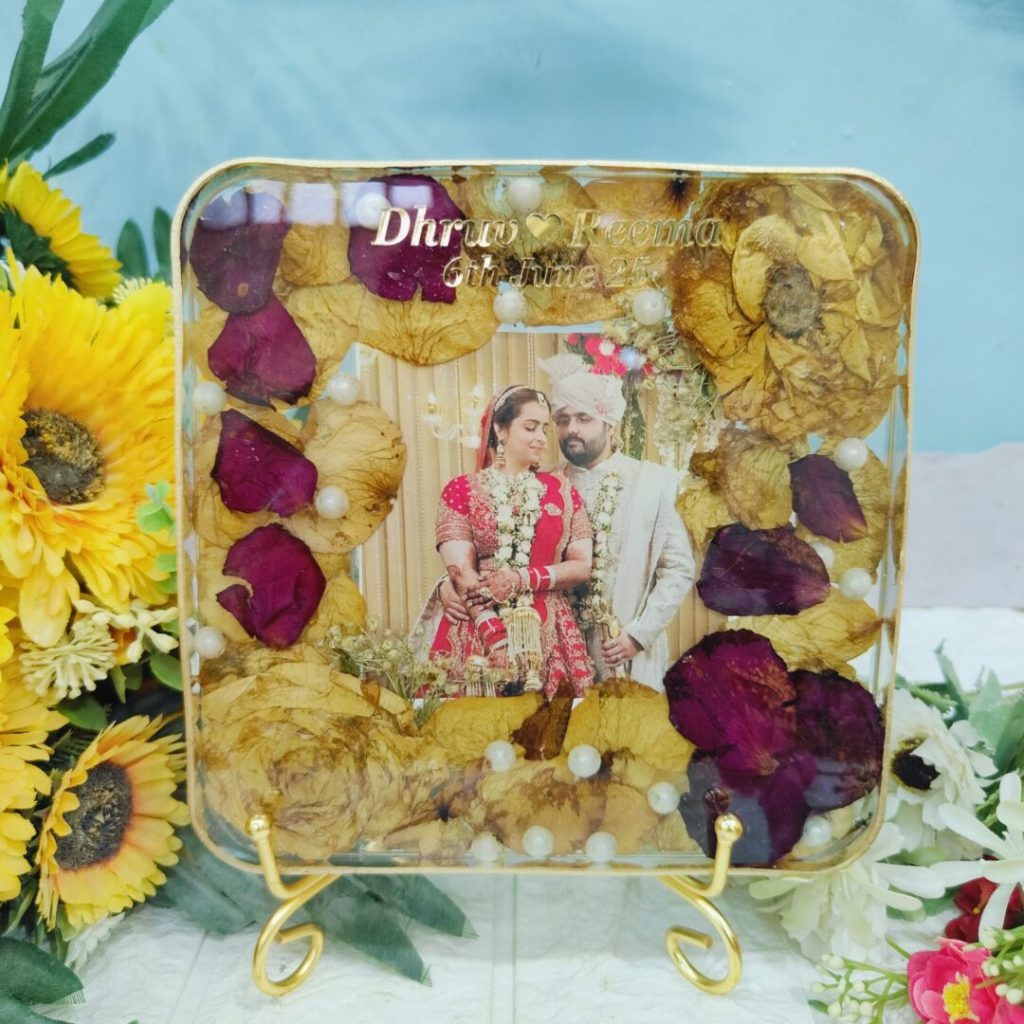 6 Inch Wedding Mala Preserve Resin Frame